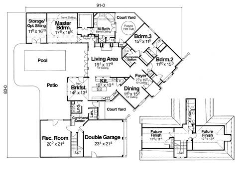 Floor Plan image of Winthrop House Plan